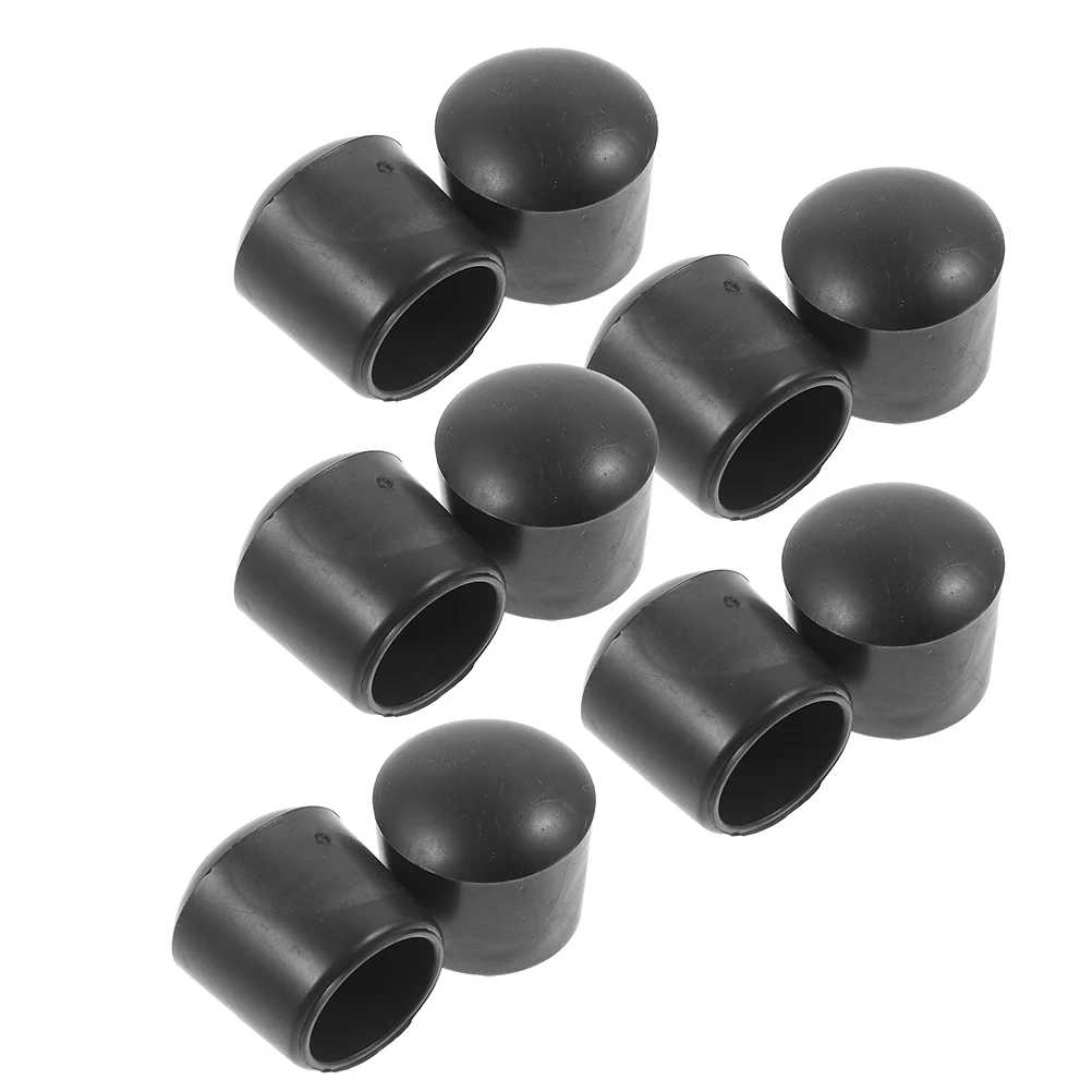 

16pcs Foosball Table End Caps Football Table Accessories Black Plastic Rod Protectors Mini Safety Covers Tables Replacement