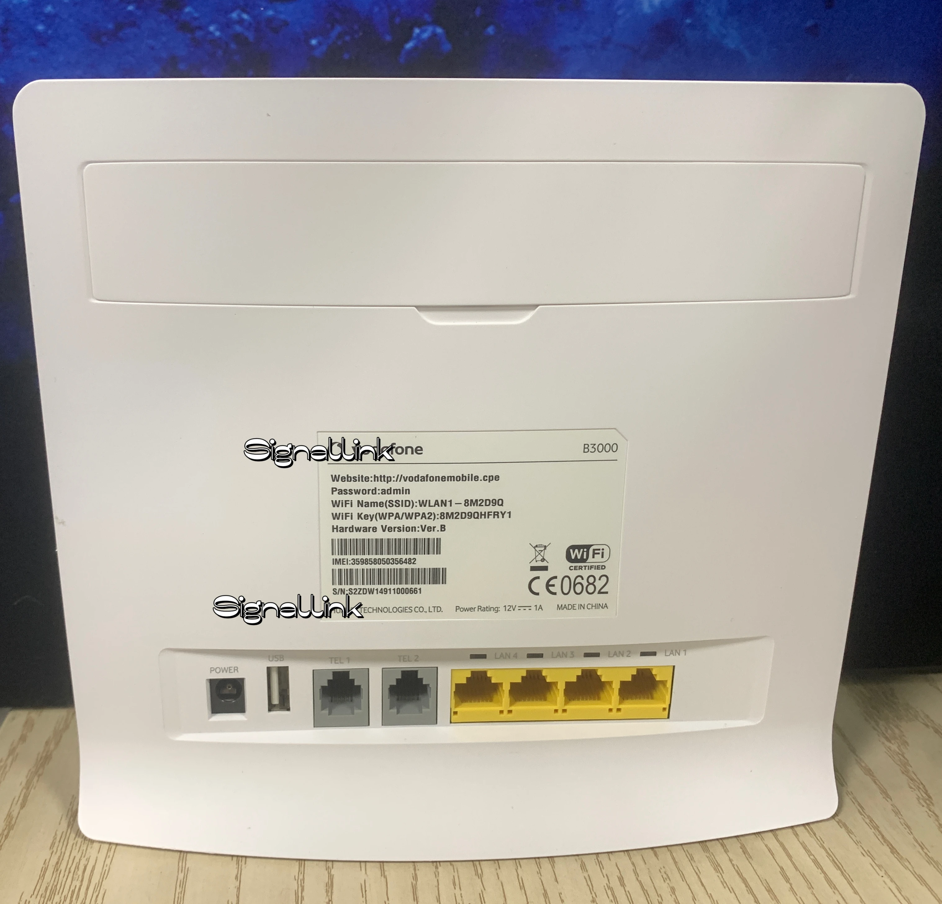 Unlocked Vodafone B3000 4G LTE Cat4 WiFi Router(used 95%new)