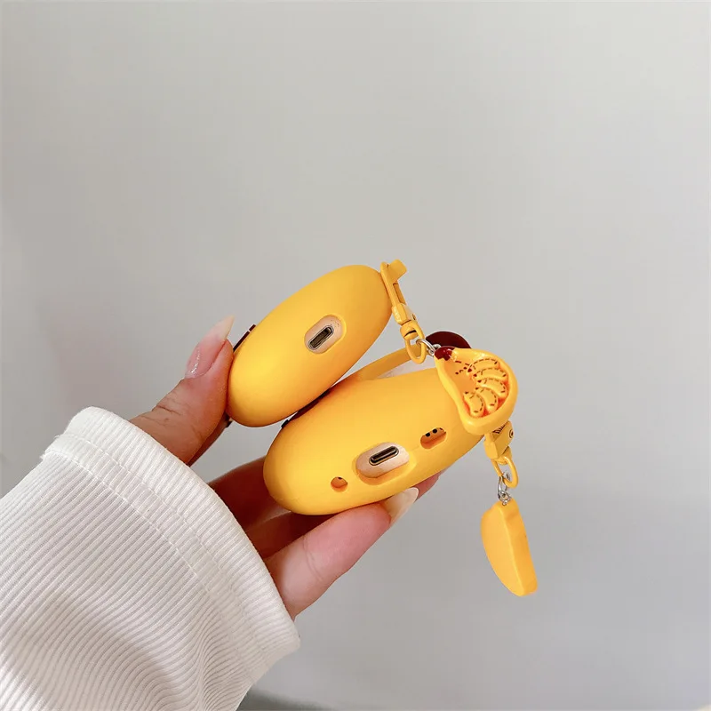 Banana Case for AirPods 4 Airpod 1 2 3 Pro Pro2  Bluetooth Earbuds Charging Box Protective Earphone Case Cover