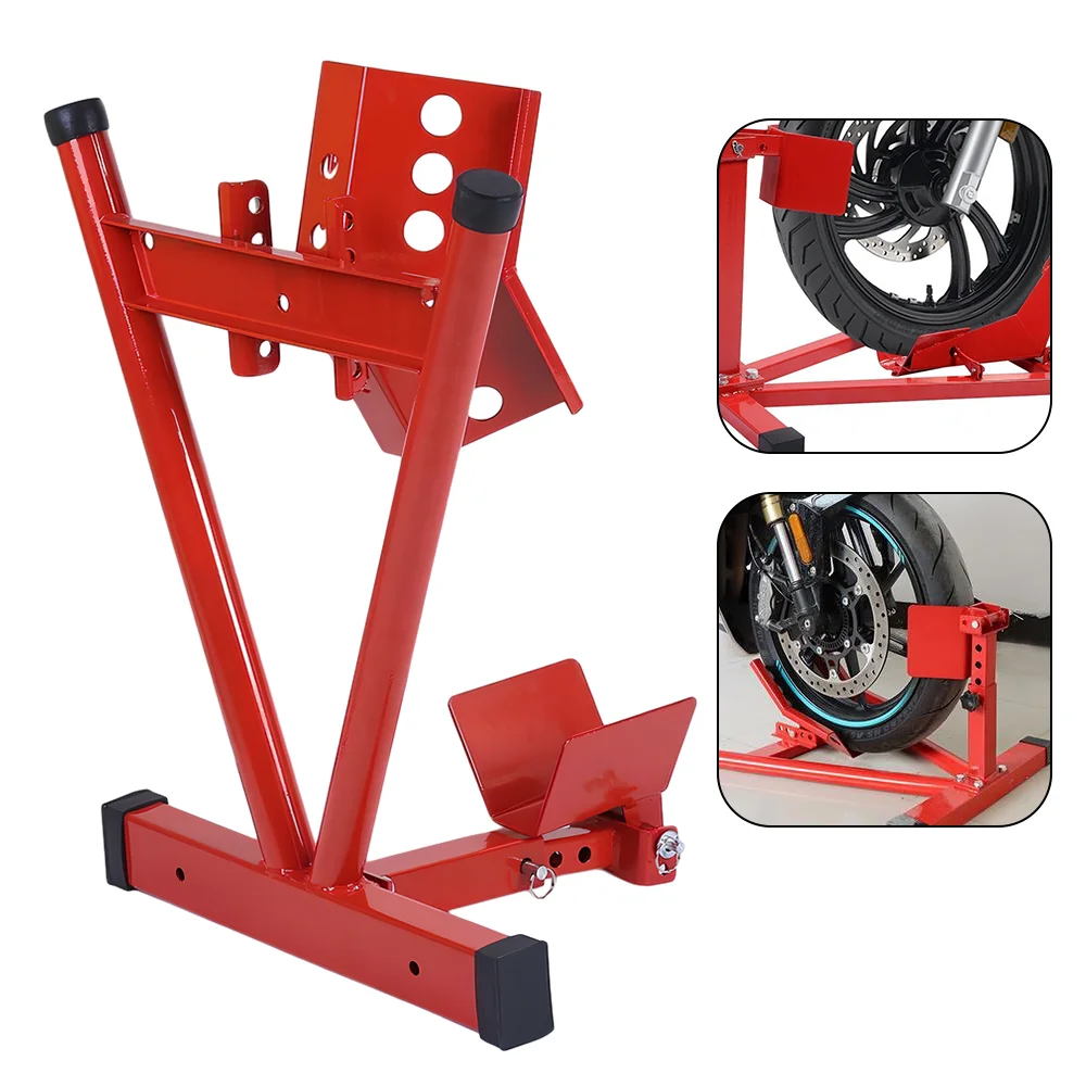 Motorcycle Stand Front & Rear Wheel Support Stand Parking Erection Frame Starting Frame Tire Repairing Stand Tool