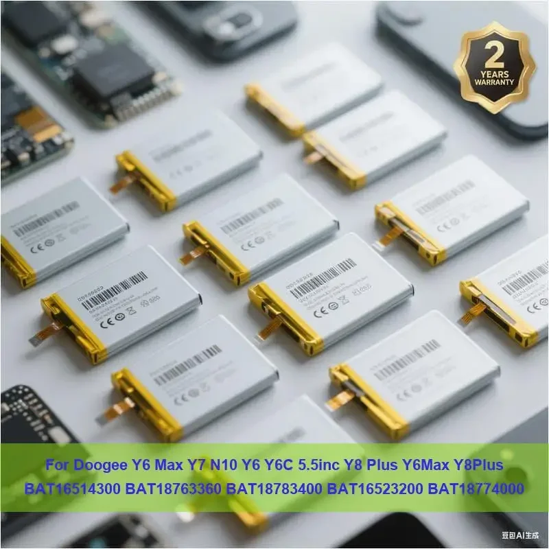 

Battery For Doogee Y6 Max Y7 N10 Y6 Y6C 5.5inc Y8 Plus Y6Max Y8Plus BAT16514300 BAT18763360 BAT18783400 BAT16523200 BAT18774000