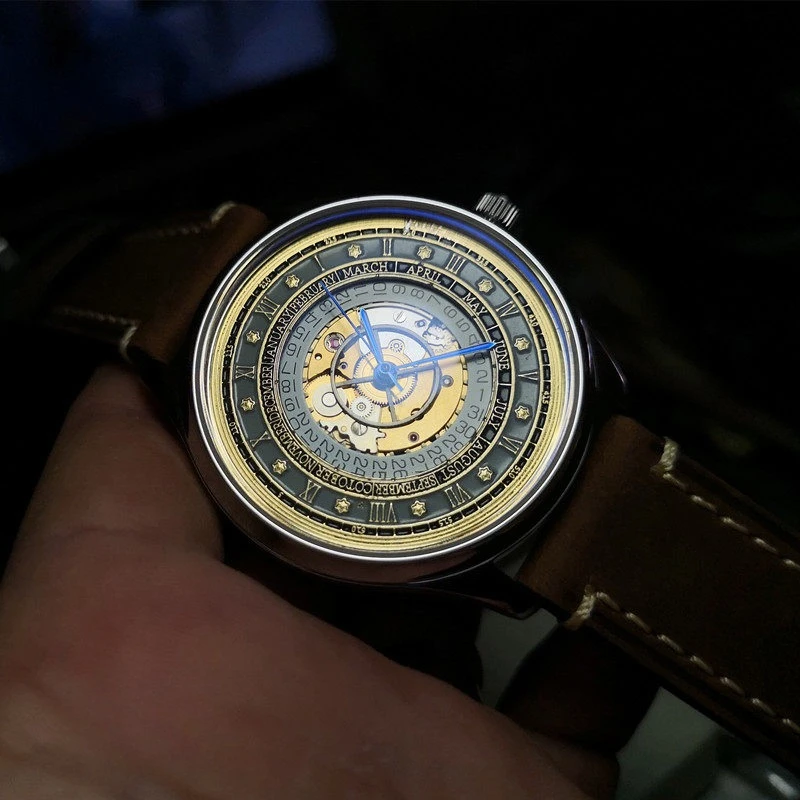 Men's Automatic Mechanical Watch, Handmade Original Watch, Twelve Constellation Theme Watch, Free Men's Watch