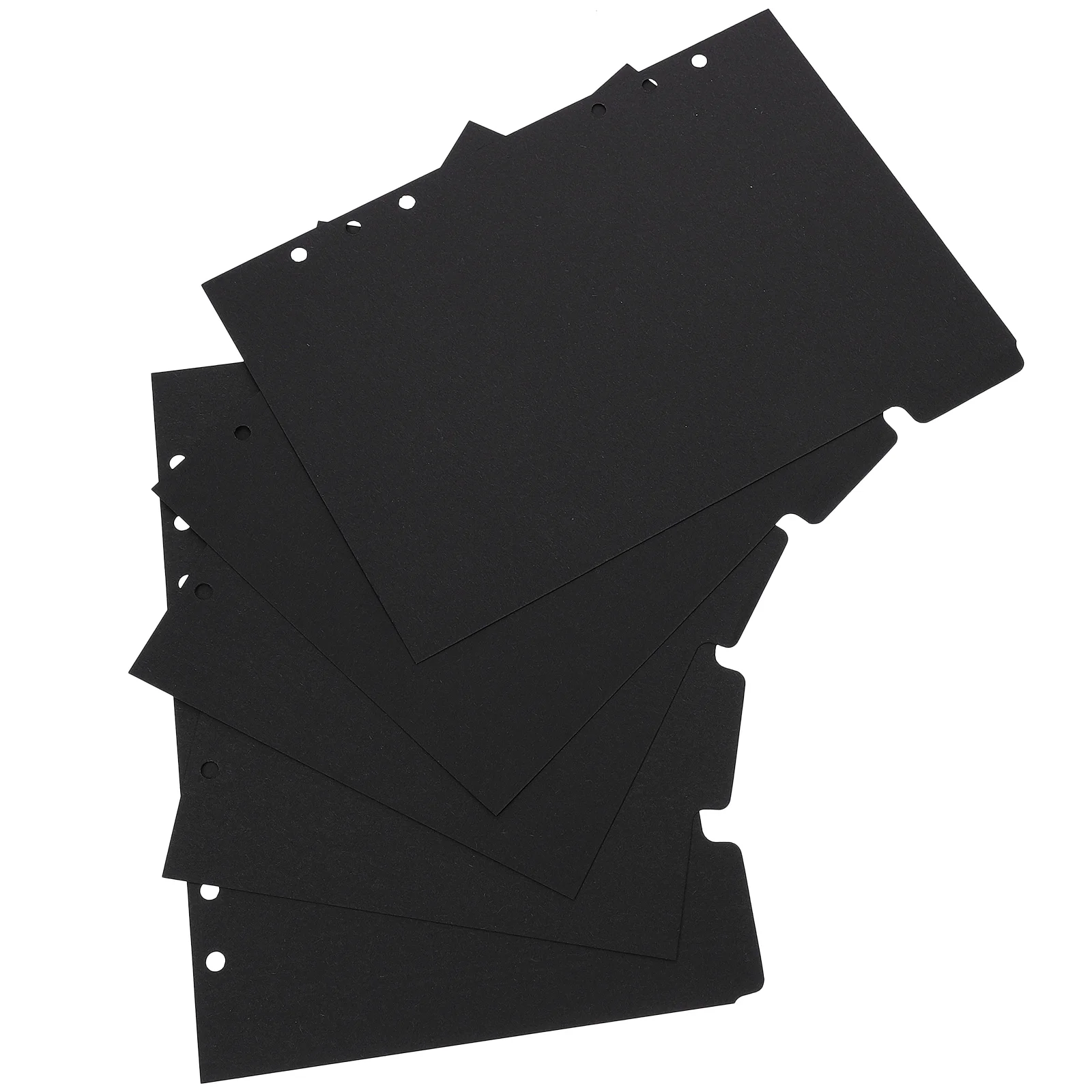 

15 Pcs Labels Index Office Use Binder Tabs Paper Dividers Adhesive Black Decorative Travel