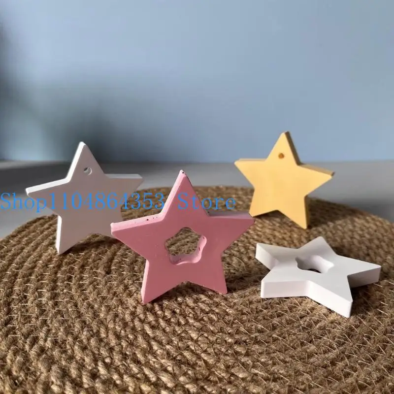 652F Silicone Star Mold For Resin Art Creations Holiday Decoration And Handcrafted Car Pendant Accessories