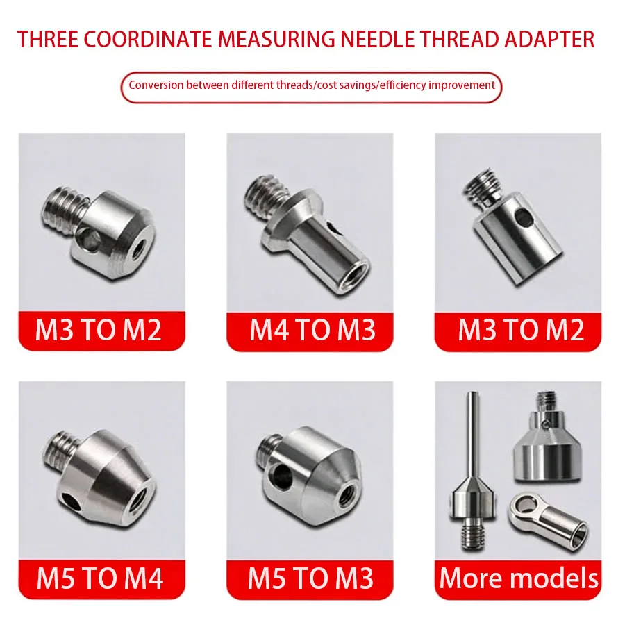 Needle thread adapter star shaped multi-directional probe conversion center bottom three coordinates M2M3M4M5