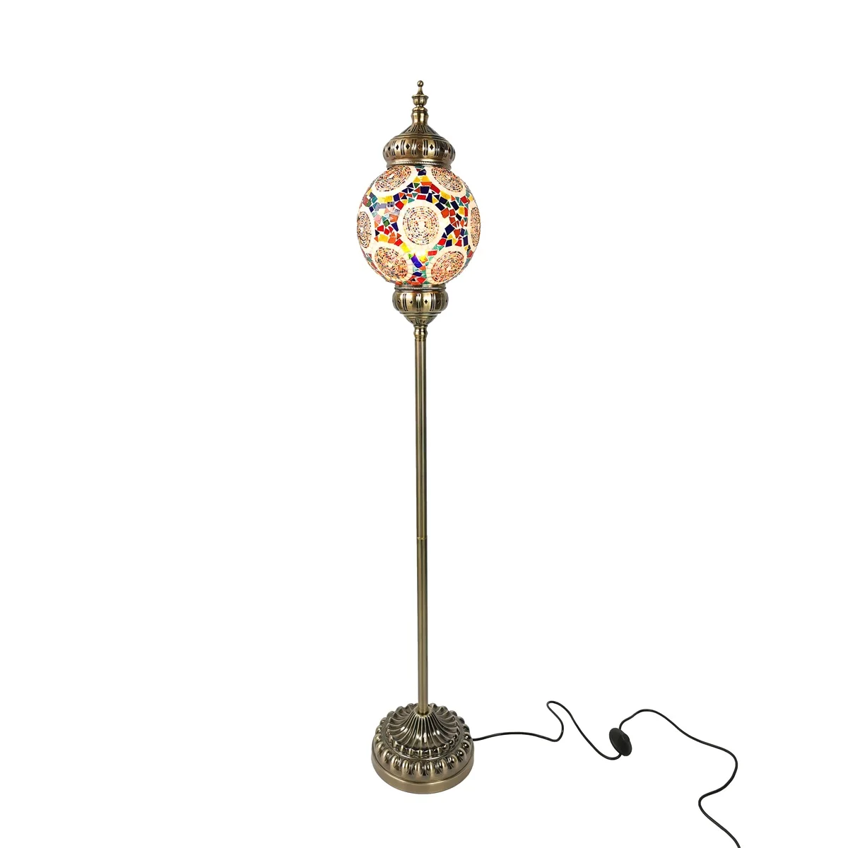 Mediterranean  living room bedroom bar romantic  handmade single head glazed Türkiye floor lamp