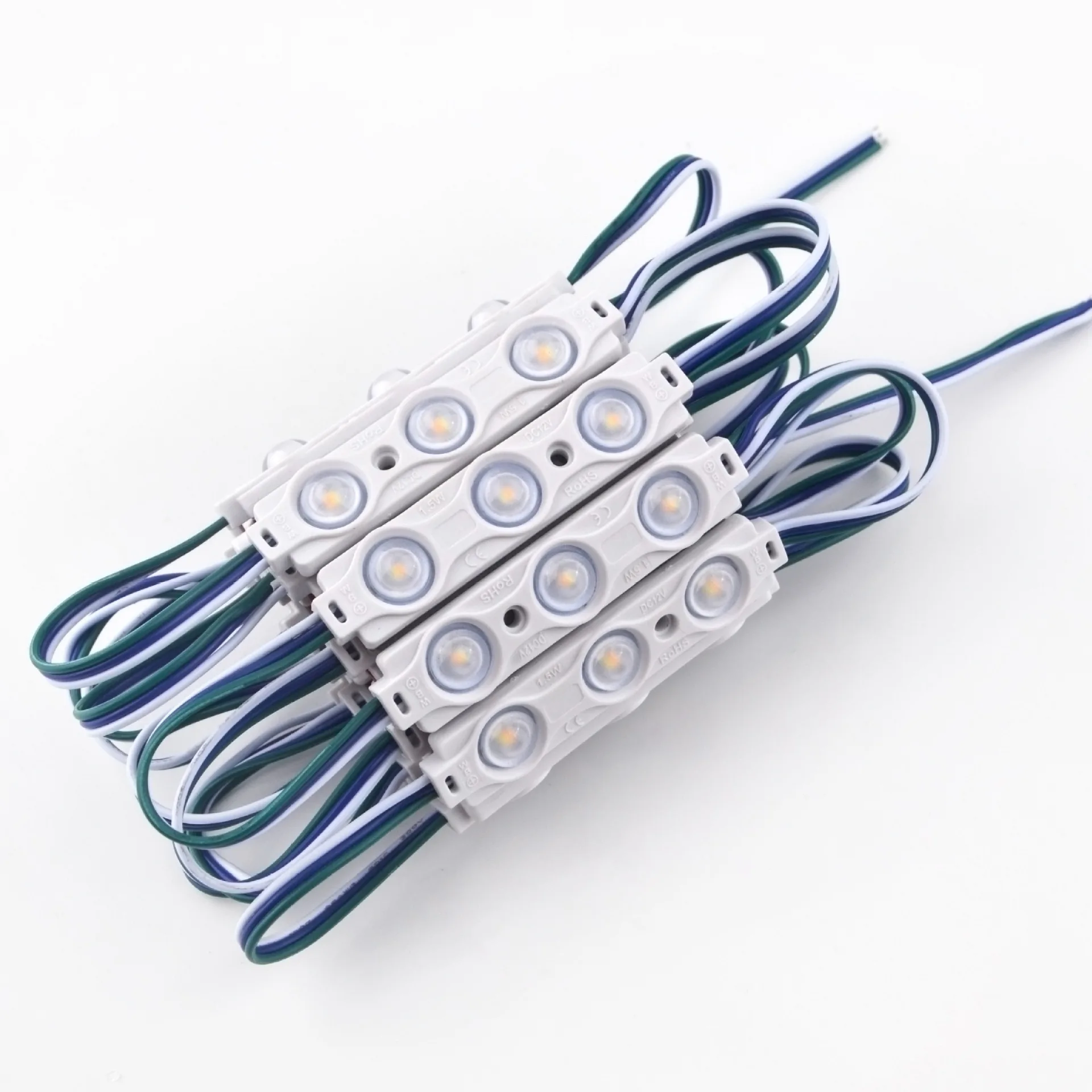 

wholesale 2835 Injection LED Module 3LED Lens 160 Degree,12V 1.5W Advertising Light LED Modules