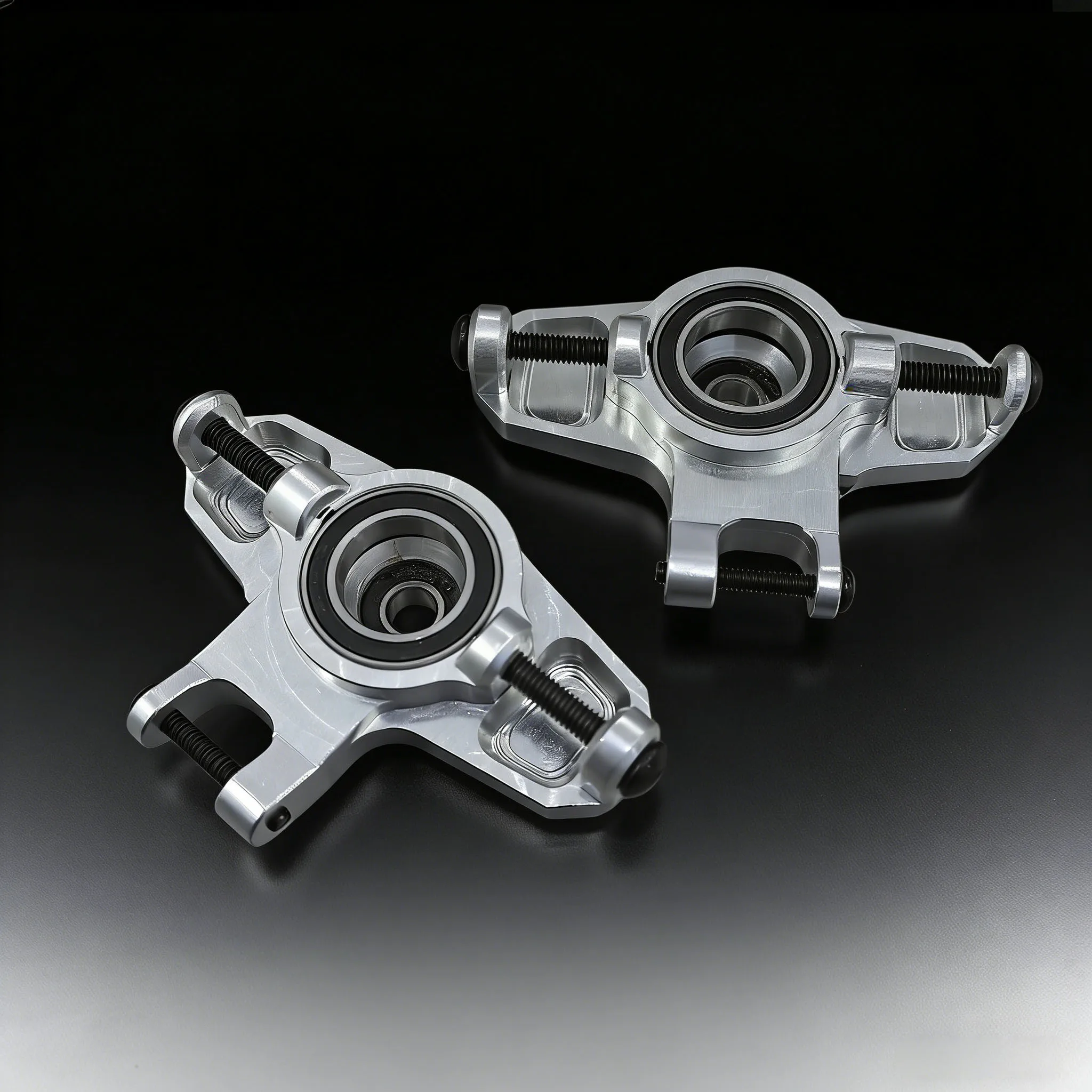 Vitavon CNC Alu7075 Front Steering Knuckle for Yikong YK4072V3 YK4073 1/7 Fits with Fms bronco and the fms rochobby ridge racer