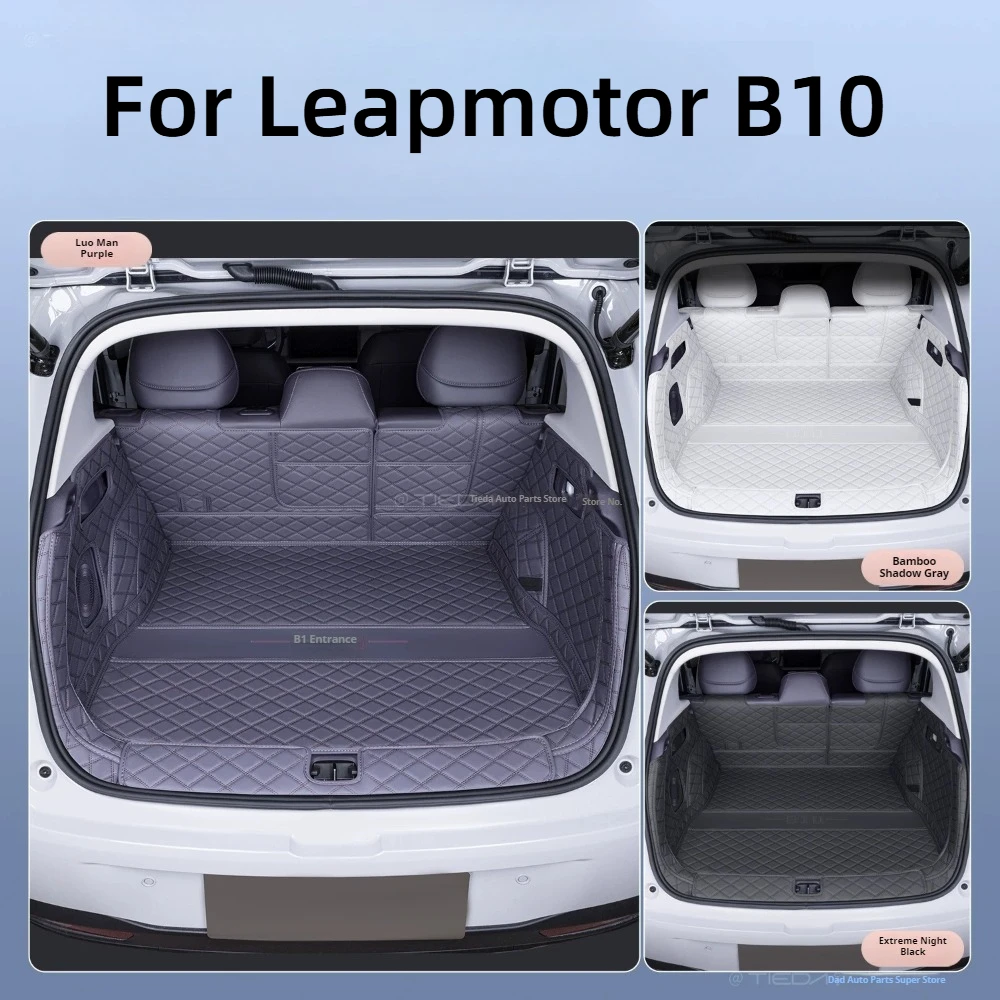Tappetino per bagagliaio auto universale per Leapmotor B10 2025 2026, rivestimento speciale per vano di carico, accessori decorativi interni