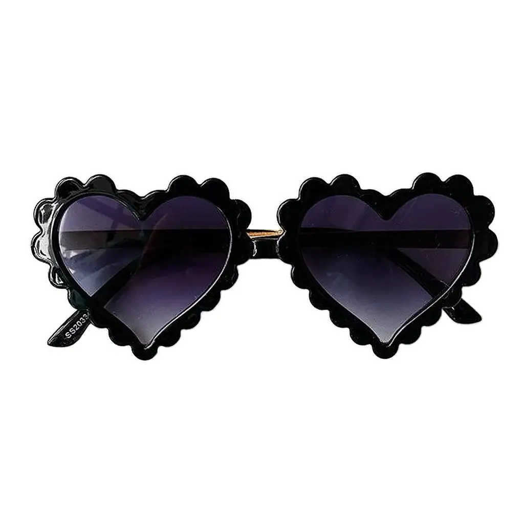 Heart Shaped Sunglasses for Kids Children UV400 Protection Plastic Frame Outdoor Beach Party Boy Girl Eyewear