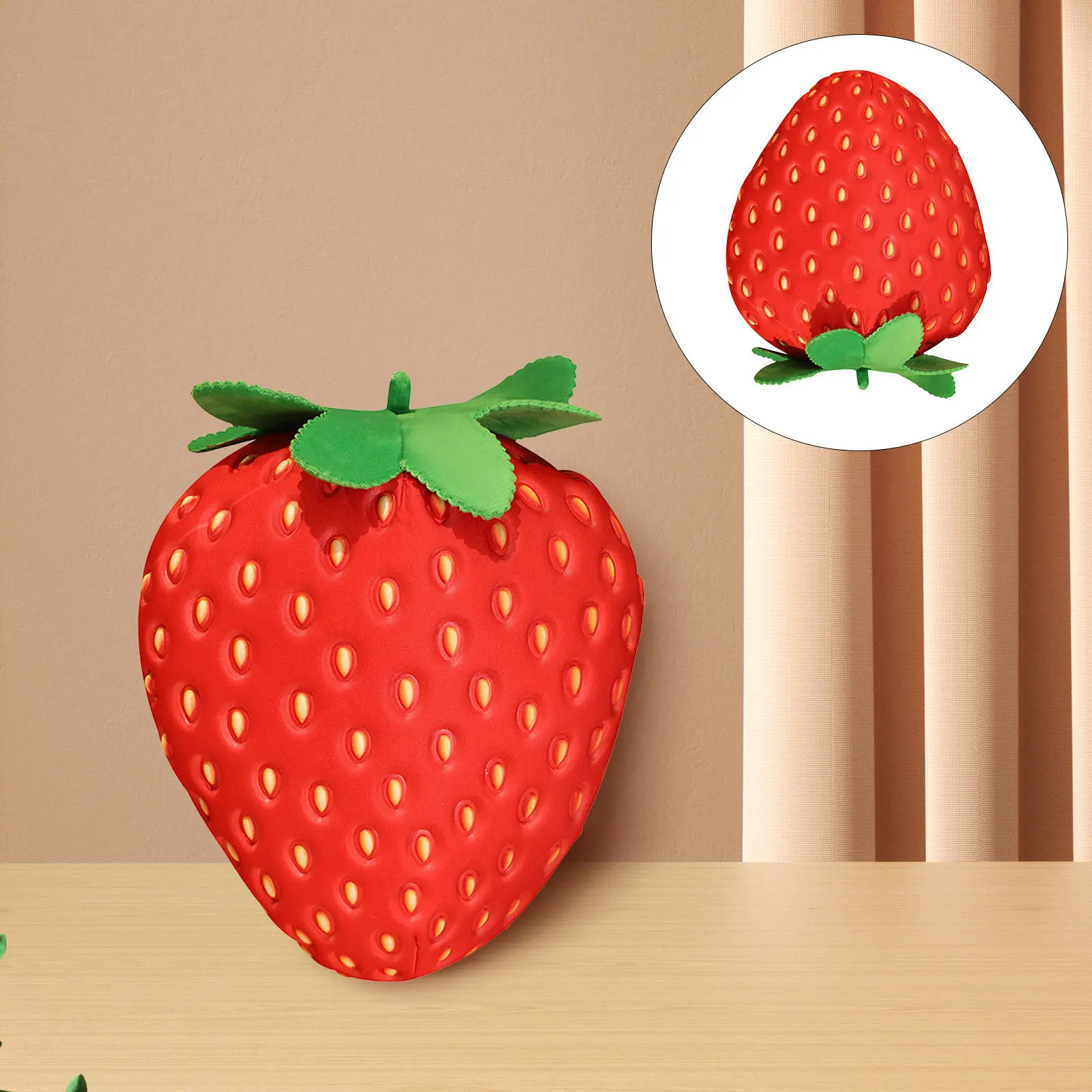 

Strawberry Pillow Stuffed Fruit Cushion Soft Decorative Throw Pillow Home Sofa Couch Decor Perfect Gift Stuffed Strawberry