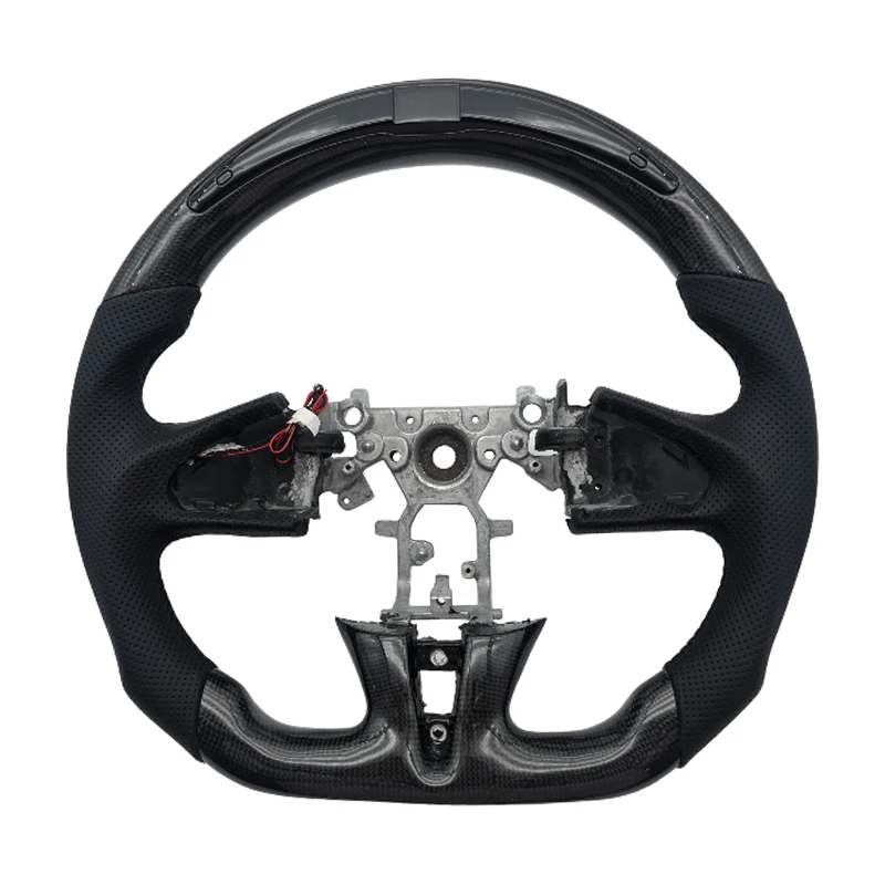 

Самый популярный перфорированный кожаный светодиодный руль из углеродного волокна для автомобильного руля Infiniti Q50