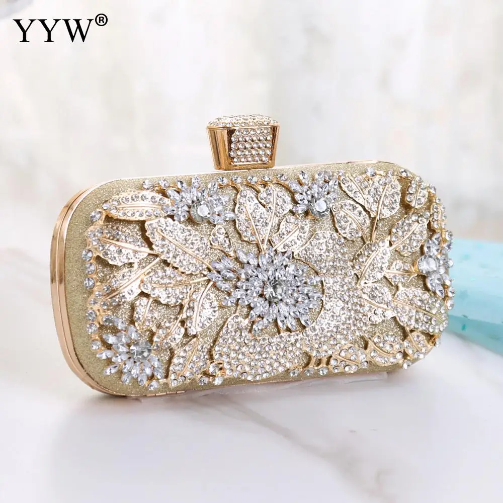 Kobiet świecący Rhinestone cekiny Glitter torba wieczorne sprzęgło luksusowa torebka eleganckie torby na ramię torebka na ślub na imprezę bal