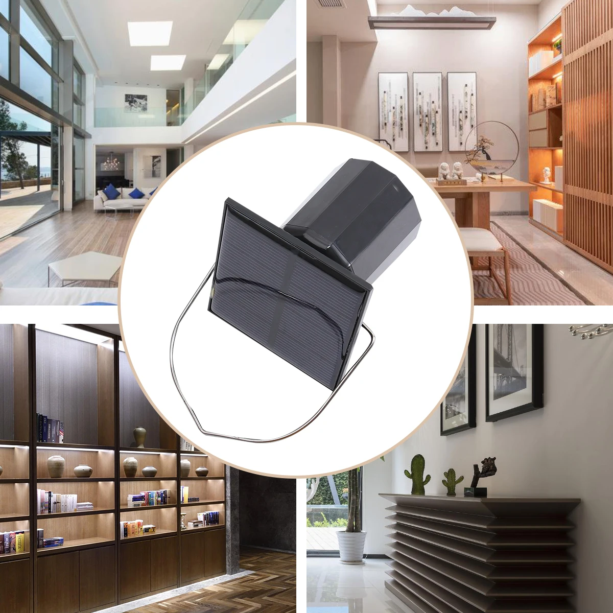 

Solar Motor for Wind Chime Black Sturdy Reliable Multi Function Use Hanging Installation Convenient Rotating Wind Bell Solar