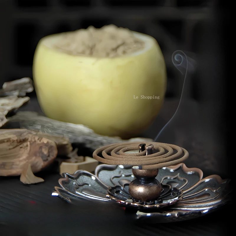 1 Hour Natural Incense Coil Goose-pear Tent Incense Sandalwood Agilawood Office Study Bedroom Purify The Air and Eliminate Odors
