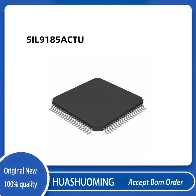 5PCS-10Pcs/Lot  SiI9185ACTU SIL9185ACTU  SiI9185ACTU Si19185ACTU   SiI9185 Si19185  TQFP80