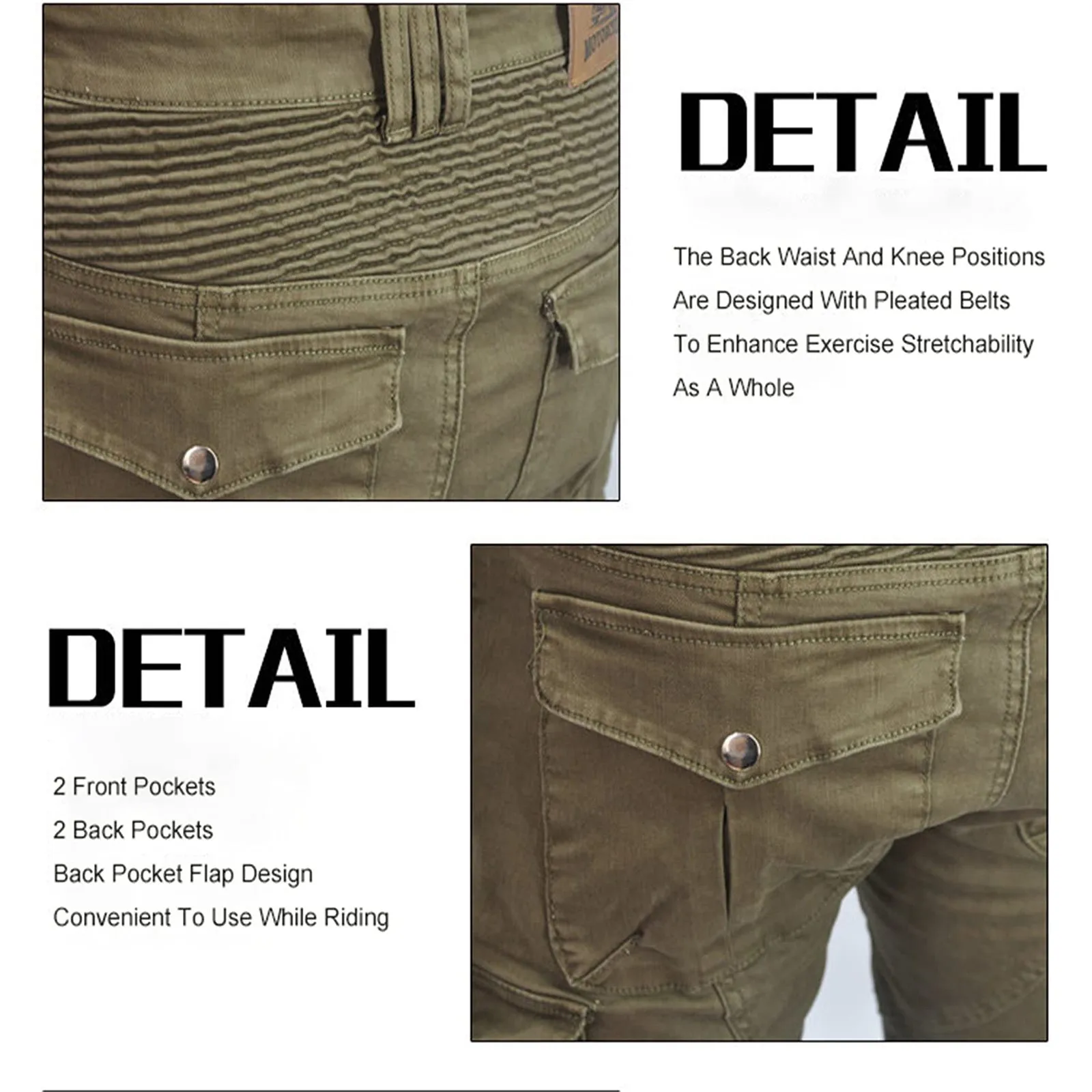 Pantalones de protección de motocicleta para hombre, pantalones vaqueros transpirables resistentes al desgaste, estilo masculino, rectos y versátiles, largos de mezclilla