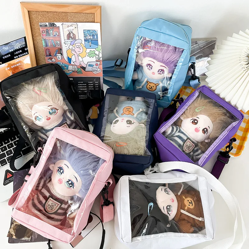 Ita Bag for Doll 20 Cm Girls Transparent Kawaii Bag Japanese Women Clear Cute Lolita Doll Moving Crossbody bag