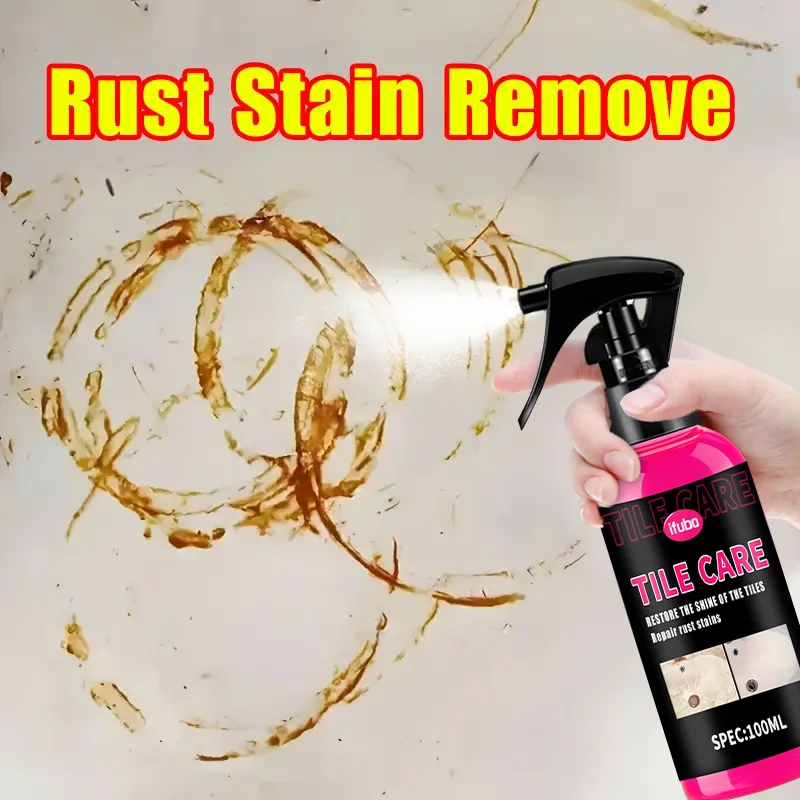 Tile Cleaning and Restoration Spray 100ml - Rust Remover, Shine Restorer, Easy to Use, Non-Toxic Formula for Tiles and Grout