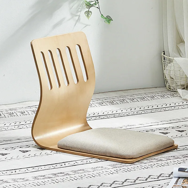 Lazy Sofa Tatami Single Legless Backrest Chair Element Minimali Japanese Floor Chair Cushion Sofa Set Living Room Furniture image 2