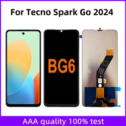 6.6'' For Tecno Spark Go 2024 BG6 LCD Display Touch Screen Digitizer Assembly Parts