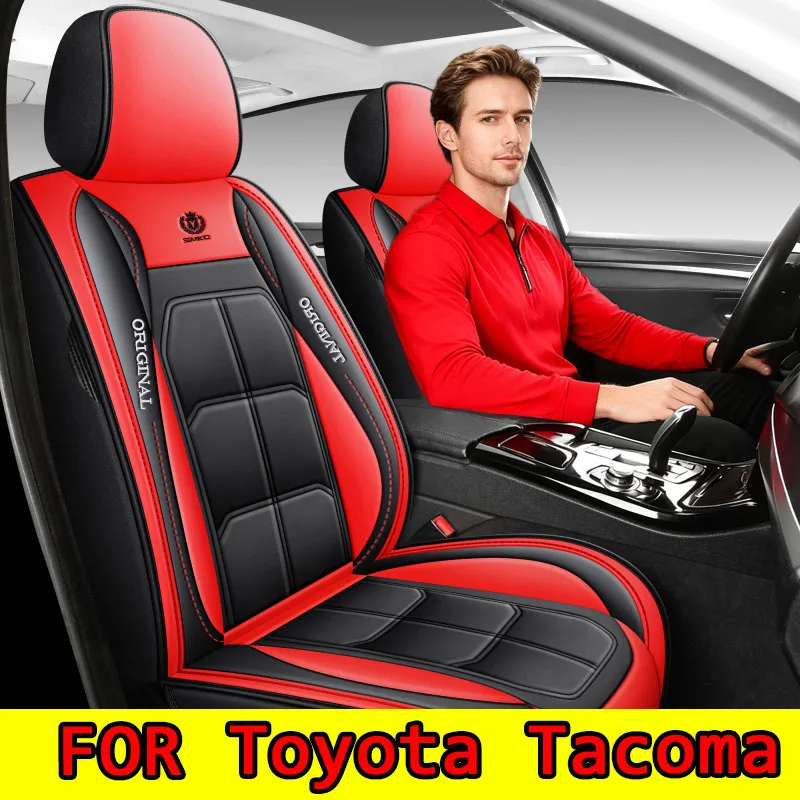 

FOR Toyota Tacoma Car seat cover PU leather soft and comfortable front and rear rows fully wrapped muscle seat cover