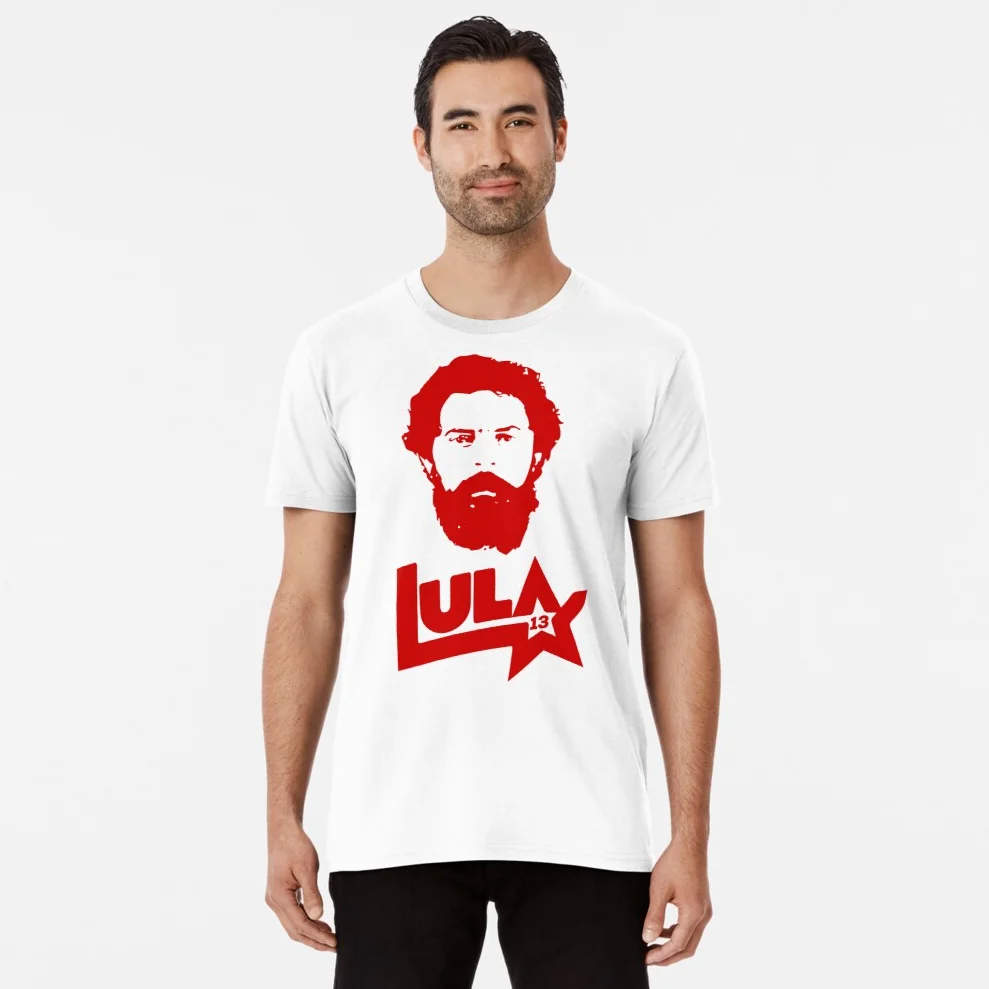 Brazilian Presidential Election 13PT Lula Livre T-Shirt Short Sleeve Casual 100% Cotton O-Neck Summer Mens T-shirt Size S-3XL