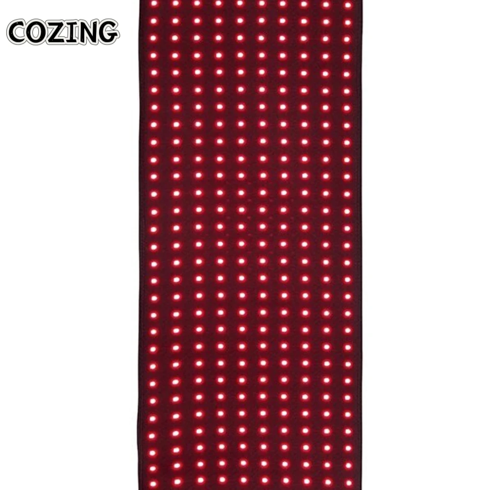 COZING Red Infrared Light Therapy Blanket, Full Body Size Healing Mat with 660nm 850nm LEDs for Home Wellness