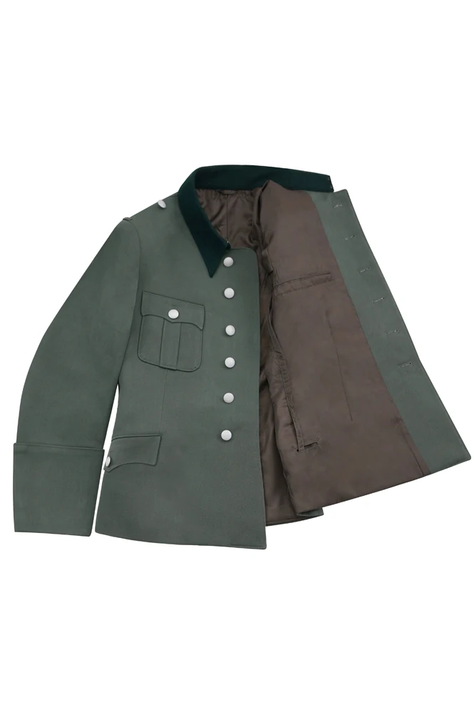 GUDC-026 WWII Geman Elite M37 Officer Gabardine Service Tunic Jacket 6 buttons