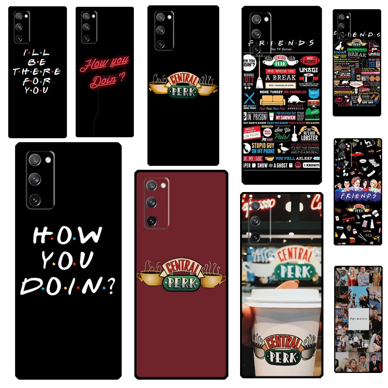Central Perk Coffee Friends TV Show Case For Samsung Galaxy S21 S22 S23 Ultra S20 FE Note 20 Ultra S8 S9 S10 Note 10 Plus Cover