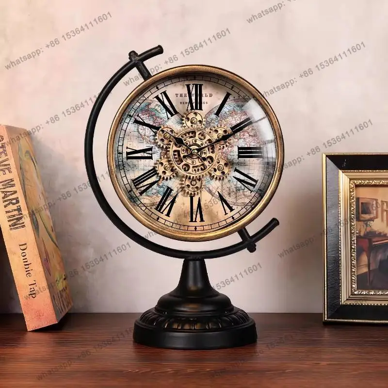 

Round Elegant Table Clock Fashion Premium Black Cute Nordic Digital Clock Living Room Modern Orologio Da Parete Room Decorations