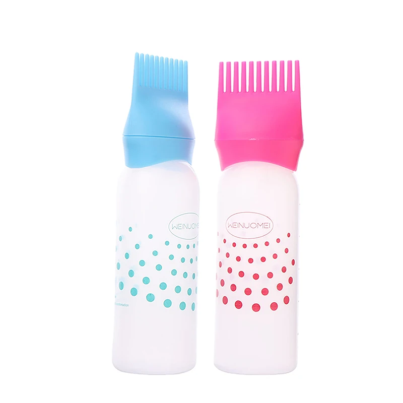 170ml Hair Oil Applicator Bottle Hairdressing Shampoo Bottle Hair Dye Refillable Bottle Hair Coloring Hairdressing Styling Tools