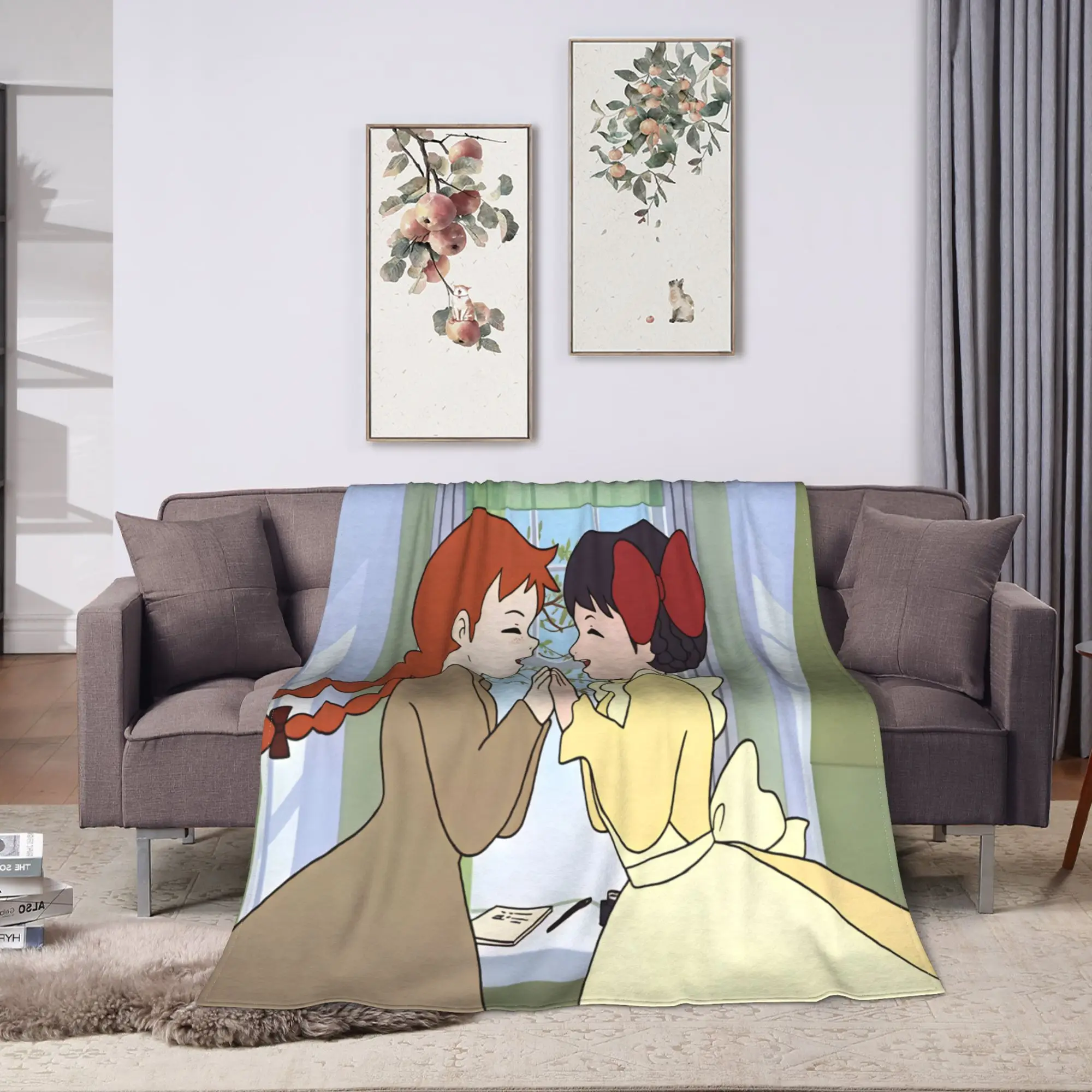 Super Soft Blankets Travel Anne of Green Gables  Bedding Throws  Flannel Bedspread For Bedroom Funny Sofa Bed Cover