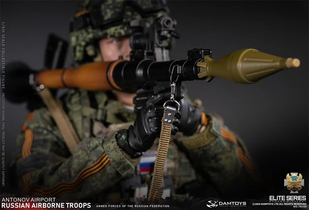 In Stock 1/6 DAMTOYS The Russian Action Figure Soldier Doll Airport Full Set Moveable About 12