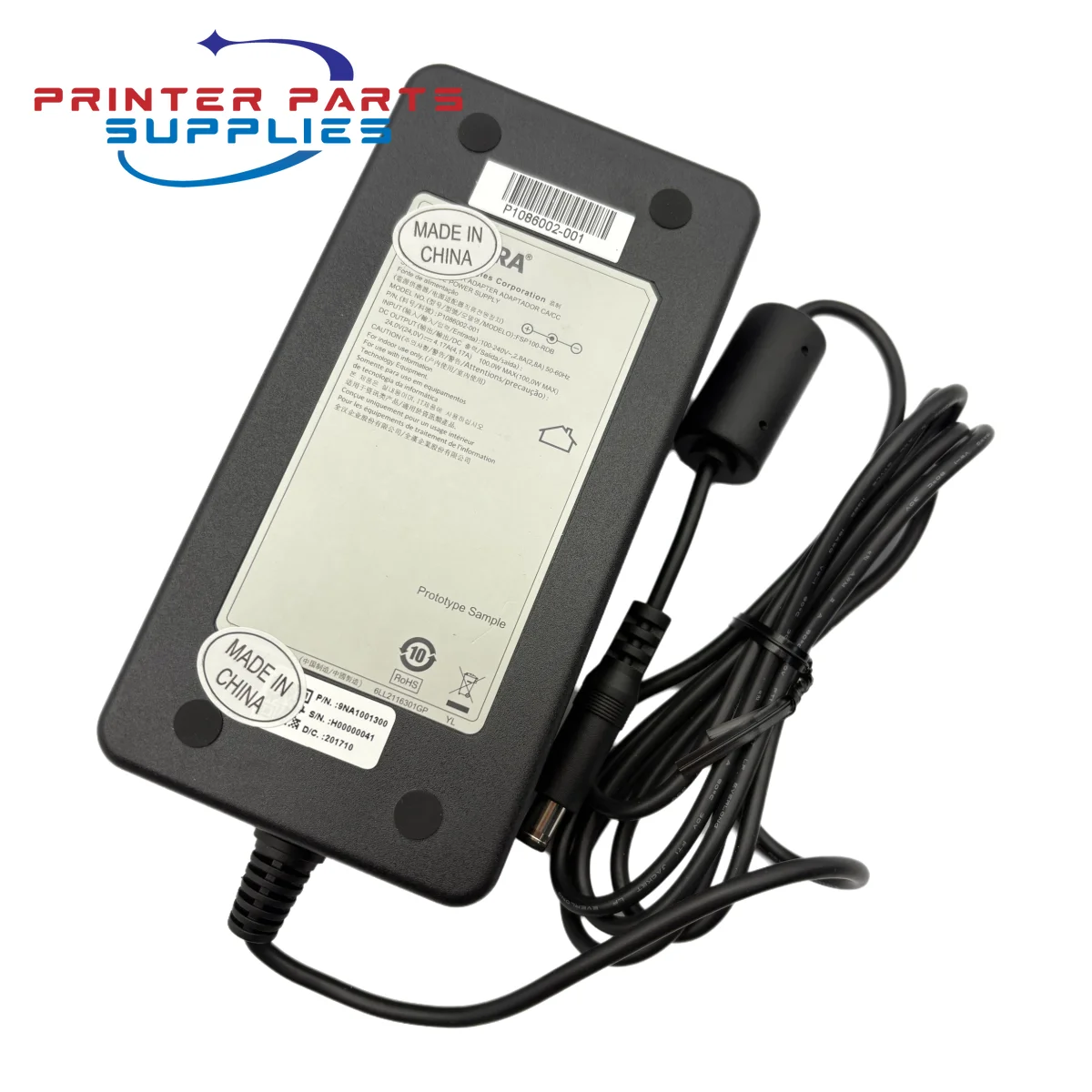 

FSP100-RDB 24 В 4,17 А 100 Вт 808101-001 P1086002-001 Адаптер переменного тока для Zebra ZC300 ZXP3 GX420D GX420T GX430T GX43 Зарядное устройство