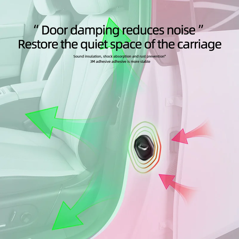 4pcs Car Door Mute Damping Cushion Silicone Car Door Lock Buckle Cover For Mazda 2 3 6 DJ BM BP GJ CX3 CX-5 CX5 CX 5 CX7 CX9 MX5