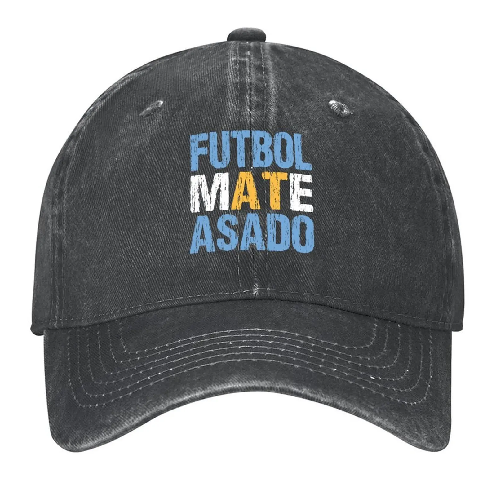 

Futbol Mate Asado Argentinian Flag Argentina Distressed Baseball Cap New Hat tactical cap Golf Hat Man Women's 2025 Men's