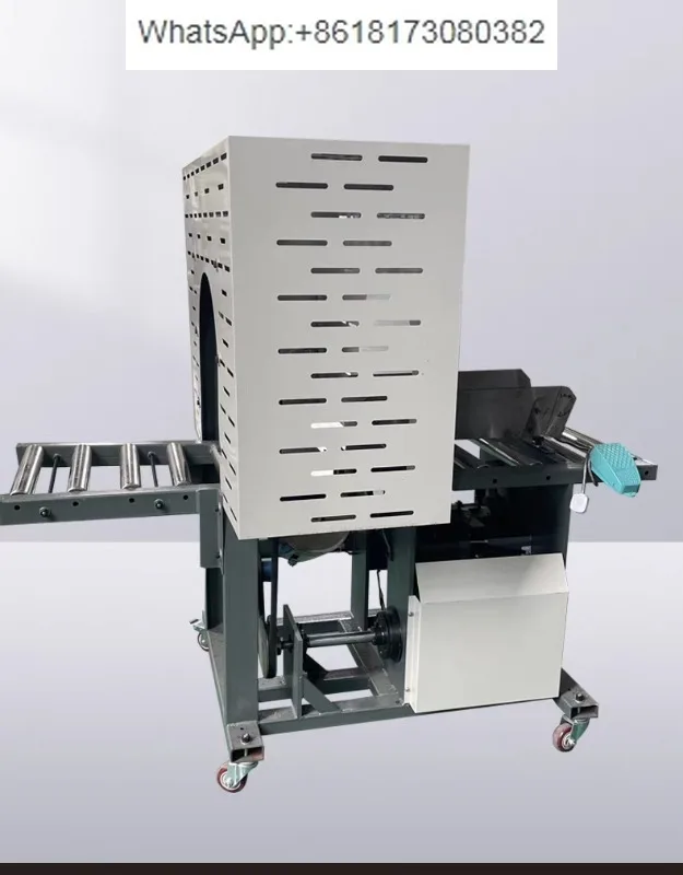 Fully automatic paper tube baler with unobstructed channel testing