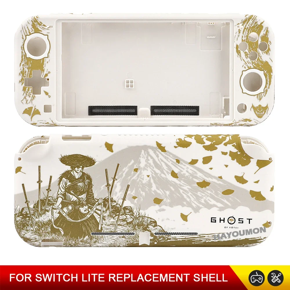 

GOLD For Switch Lite For NS LITE Game Console Case Replacement Shell Housing Button Tempered Glass Film Screen Accessories
