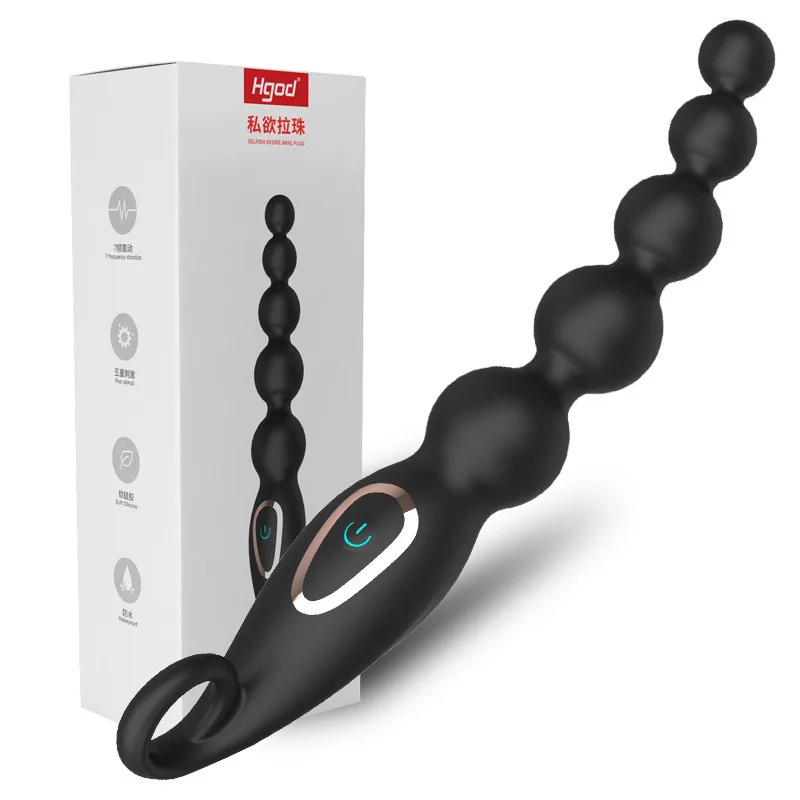 Dreamhorse – anneau de scène arrière, perle de traction, Plug Anal masculin, Couple, Vibration multi-fréquence, produits de Masturbation en Silicone pour la Prostate