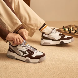 Xtep Bread Casual shoes For Men  Winter Wear-Resistant Board Sports Shoes Comfortable Trendy Retro Sneakers 976419310041