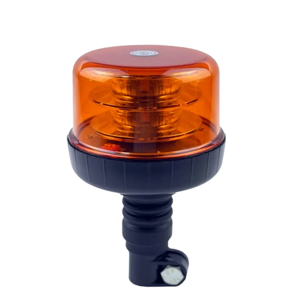 1/2PCS 12V 24V Waterproof LED Amber Emergency Strobe Warning Agricultural machinery Light Flashing Beacon Rotating Truck Tractor