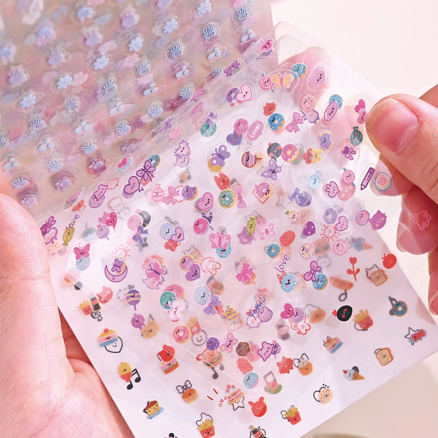 Pet Die-Cut Mini Sticker Book, Handbook Material, Mobile Phone Case, DIY Decoration, Card Stickers, Wall Stickers, Photo Stickers