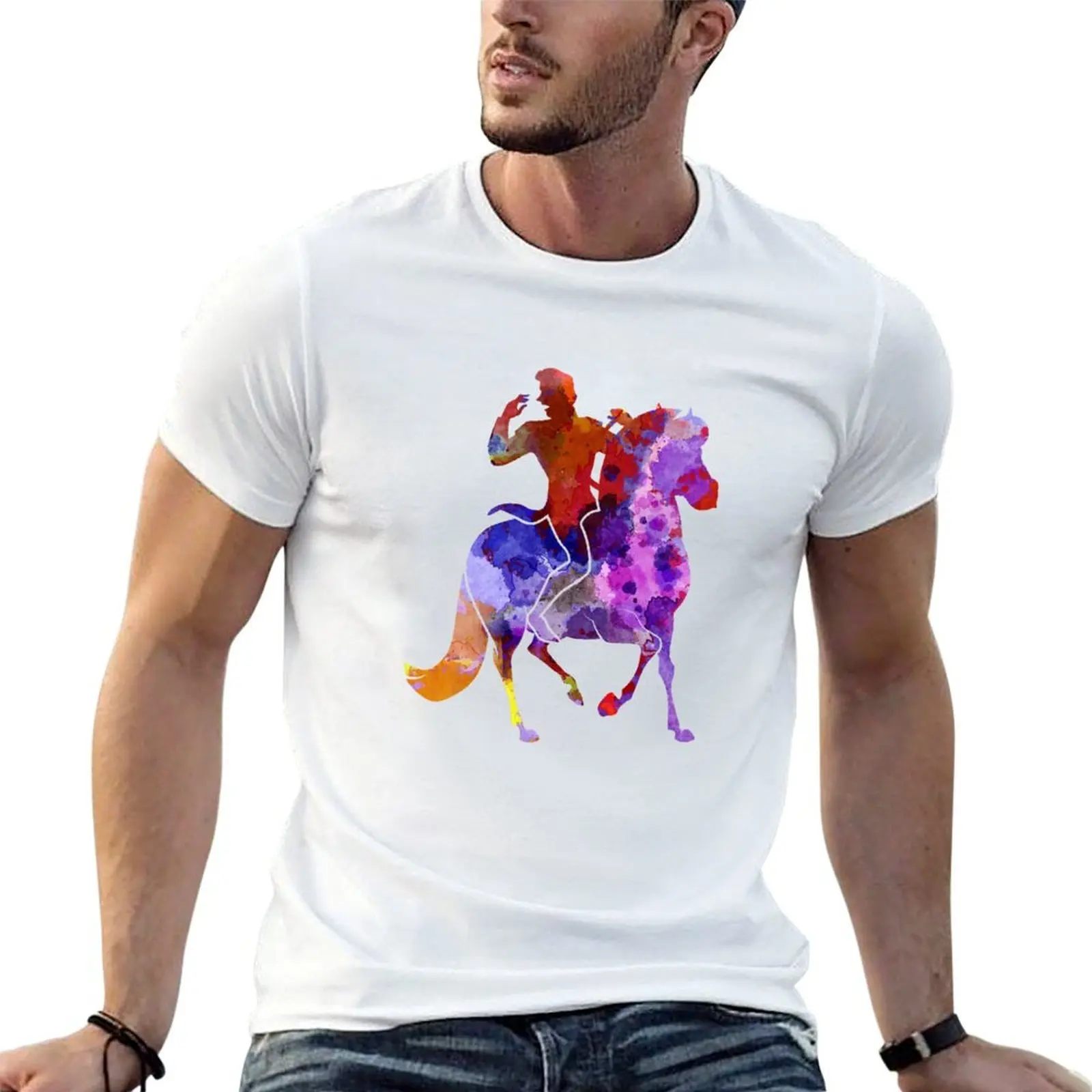 

Hans in watercolor T-Shirt mens graphic t shirts t shirt custom print T-Shirt