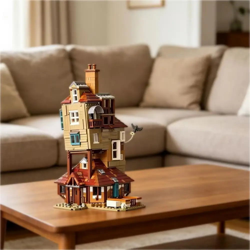 

2026 MOC 76437 Новый конструктор «Домик Бёрроу» из строительных блоков для детей и взрослых, подарки на день рождения и Рождество