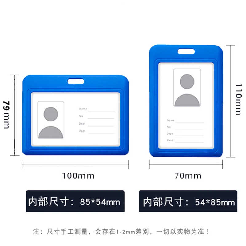 Fashion Card Cover Women Men plastic Work Name Card Holders Business Work Card ID Badge reel Holder Case