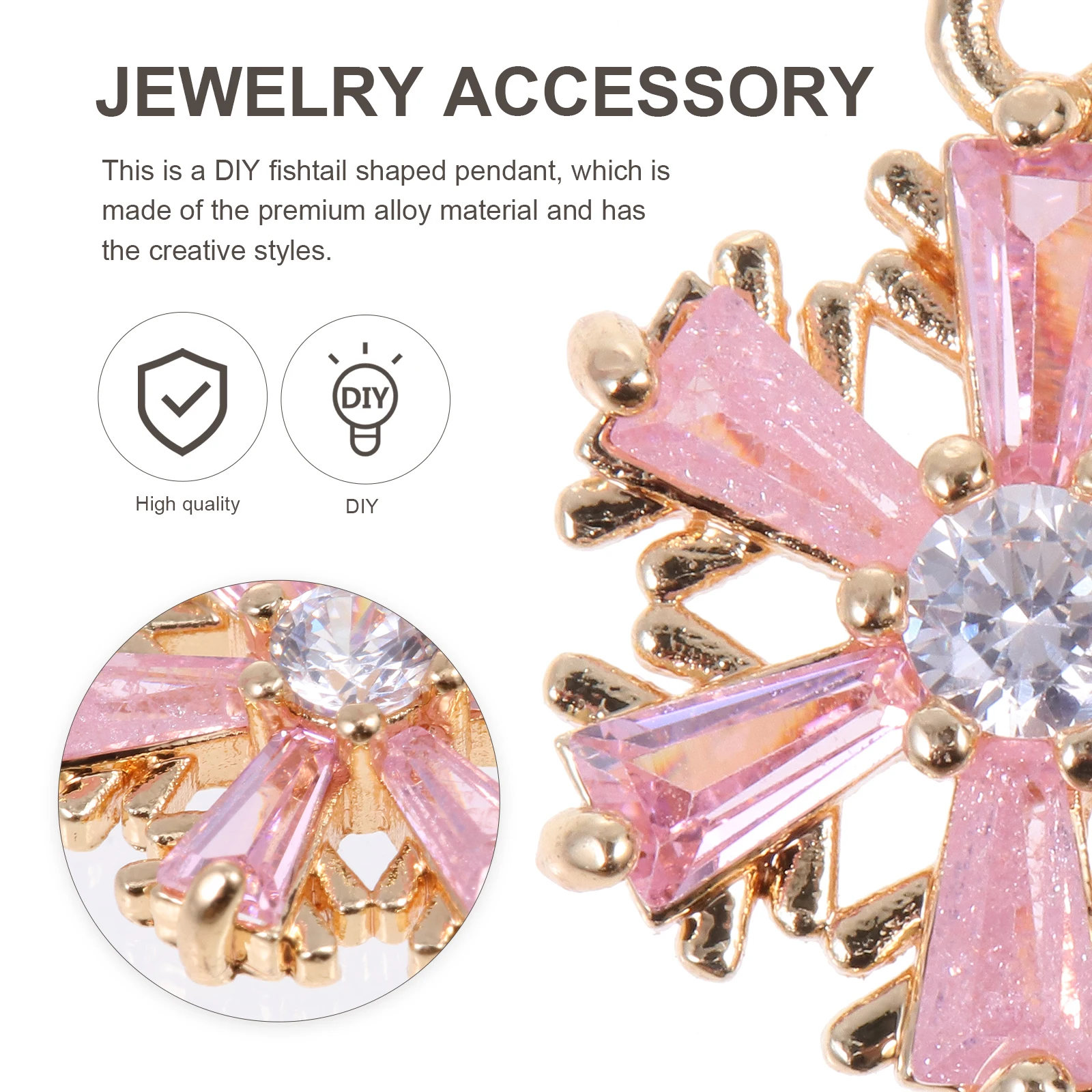 

2 Pcs DIY Snowflake Pendant Bracelet Charm Jewelry Holiday Craft Winter