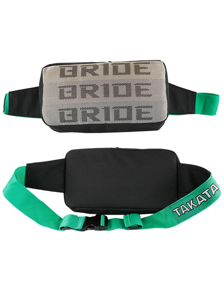 JDM Sle Takata Bride Racing Marsupio a tracolla in tessuto Borsa in tessuto alla moda Borsa per il tempo libero per auto Modin Street Faion
