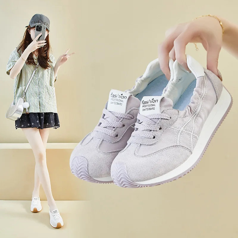 

Обувь Форрест Гамп в стиле ретро, женская студенческая спортивная обувь для отдыха, дышащая сетка, дорожная походная обувь на плоской подошве, мягкий материал поверхности