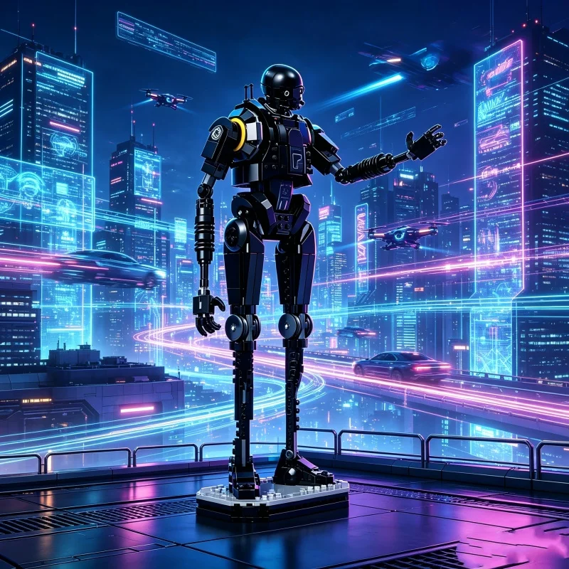 En Stock, 845 Piezas, Kit de Bloques de Construcción para Armar, Modelo de Robot Espacial de Seguridad 75434, Juguetes Divertidos para Fiestas, Regalos de Cumpleaños para Niños